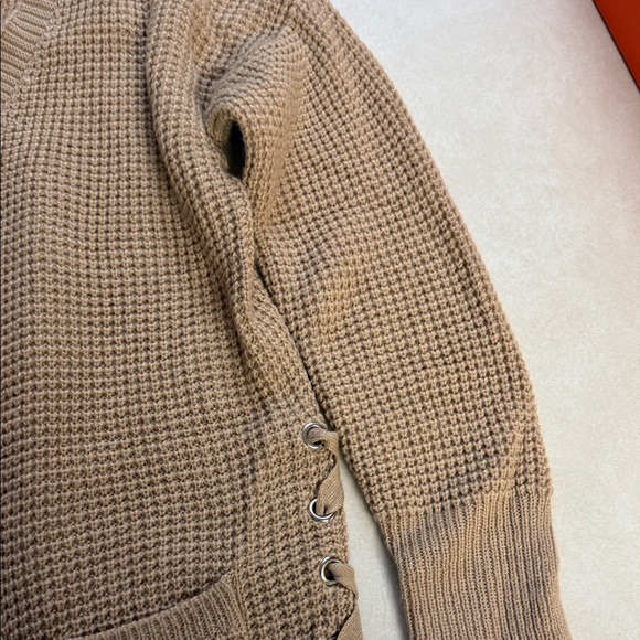 No Boundaries Women's Beige Knit Cardigan π― - Picture 8 of 12